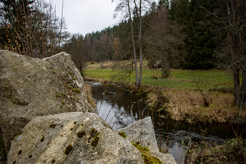 Naturstein Felsen bei der Eger, Fichtelgebirge